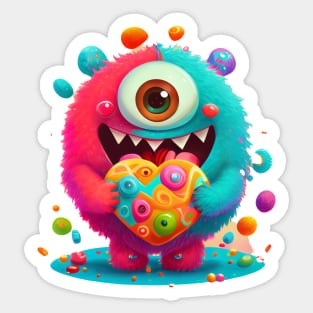 Blobber - Adorable Round Monster Sticker